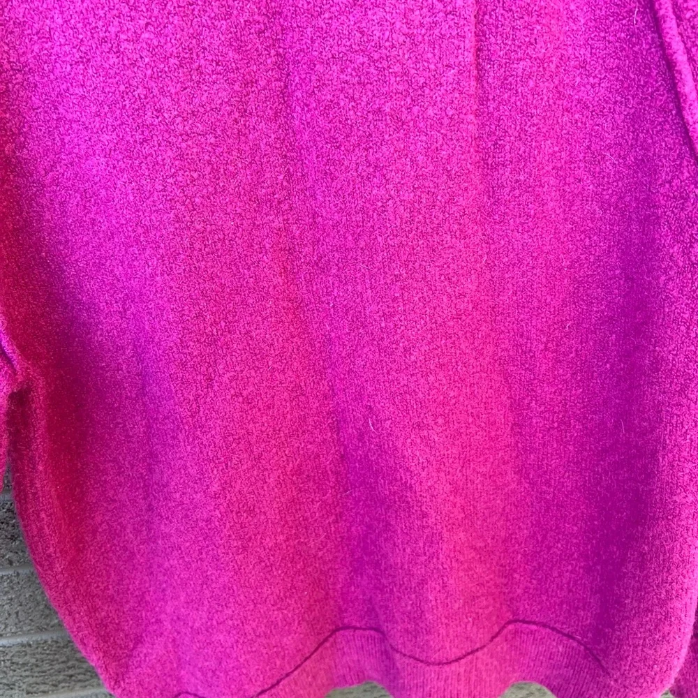 Free People Vibrant Pink Cowl Neck Sweater